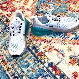 Air Max 270, white and teal color!
